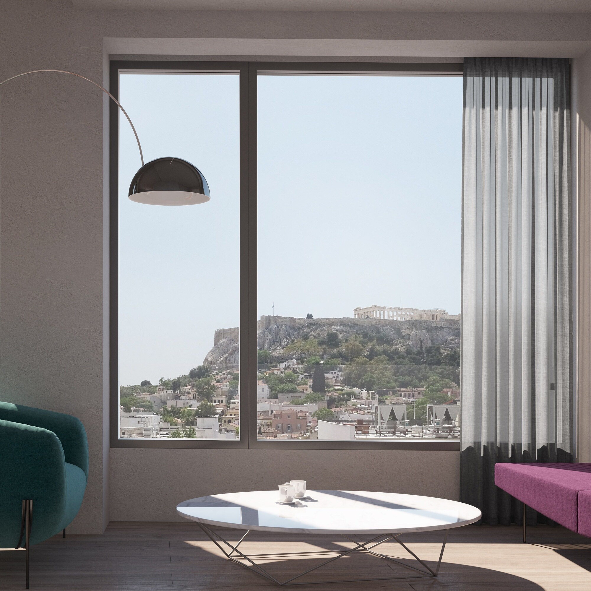 Classic Acropolis view Double room full double bed