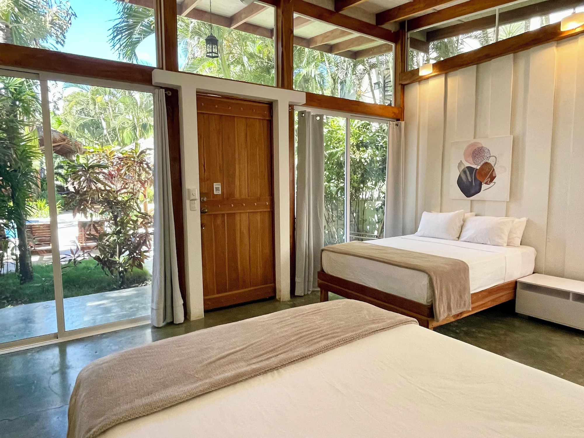 1 Bedroom Double Apartment with garden view full double bed