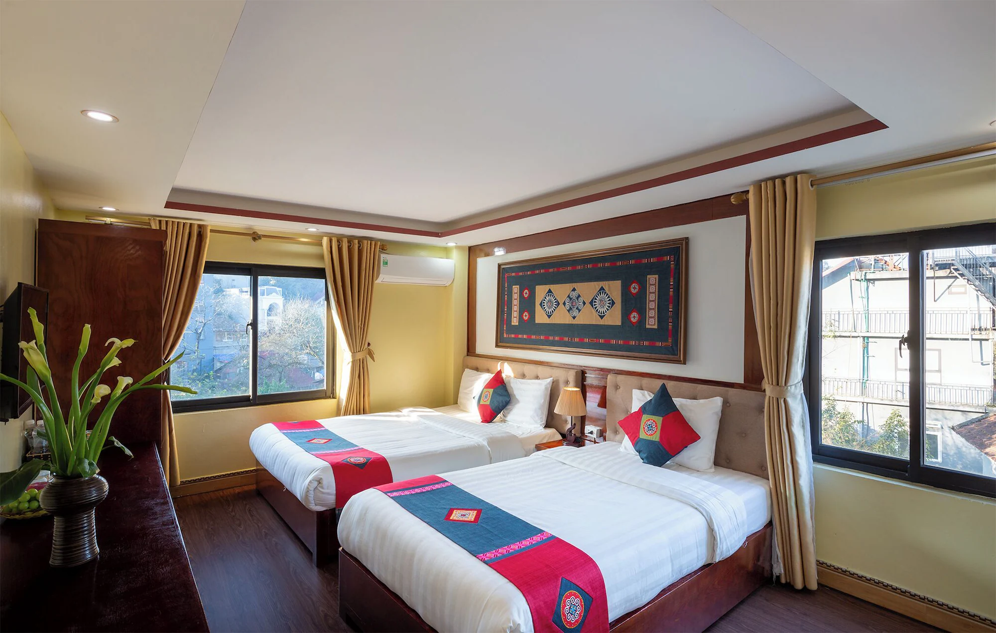 Deluxe Double room with garden view twin beds
