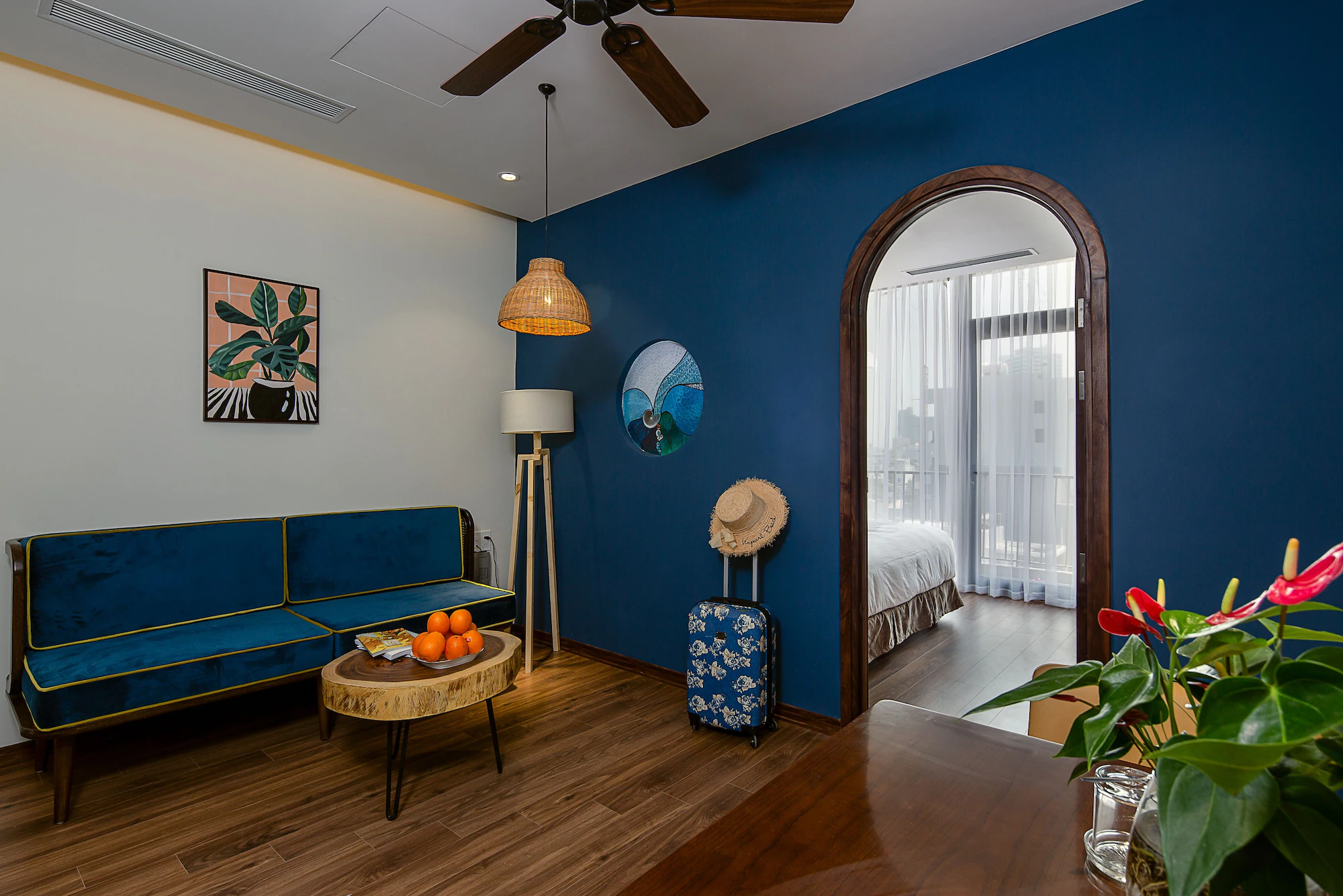 1 Bedroom Deluxe Double Apartment with city view full double bed