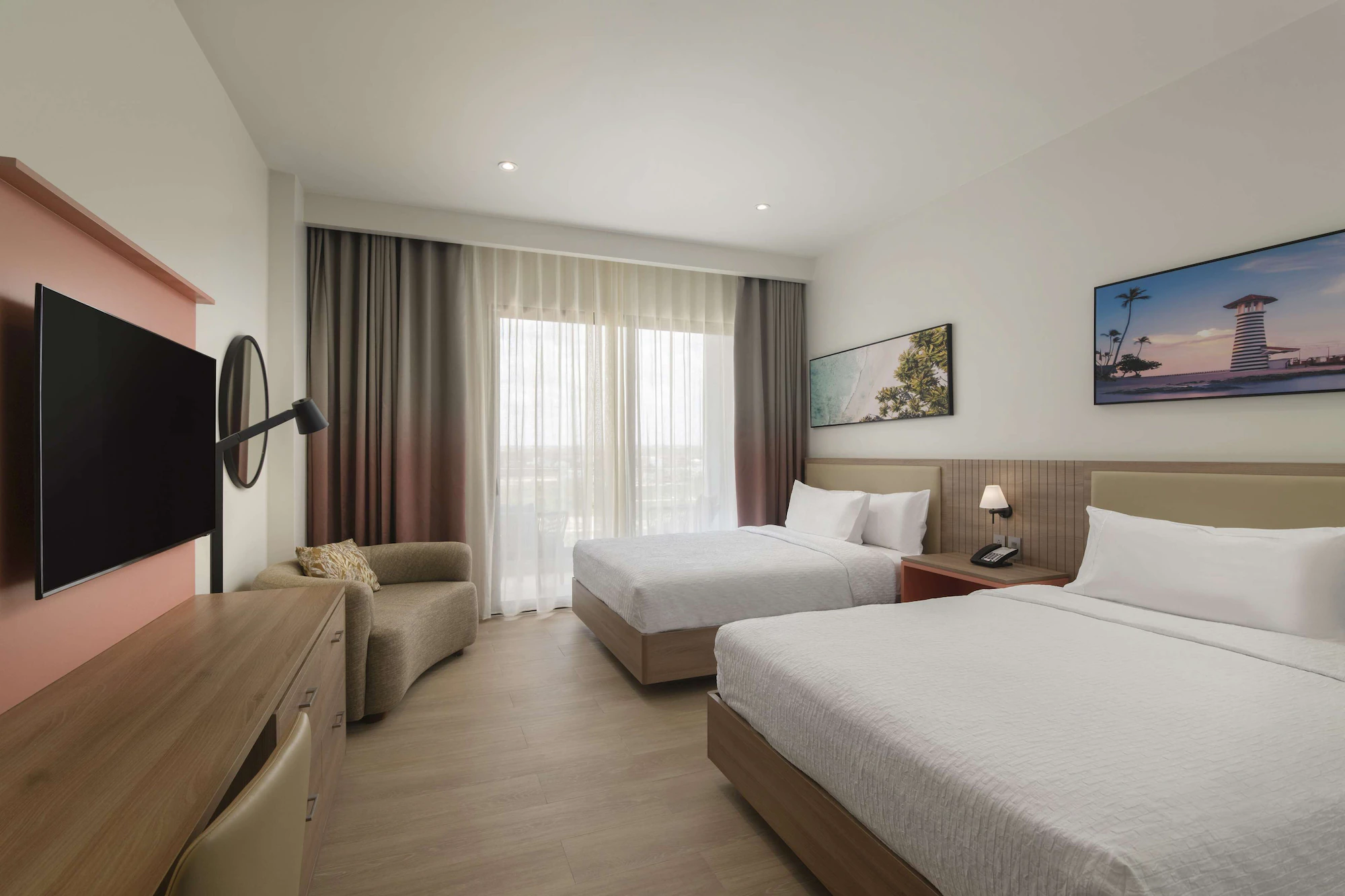 1 Bedroom Double Suite with balcony and with sea view full double bed