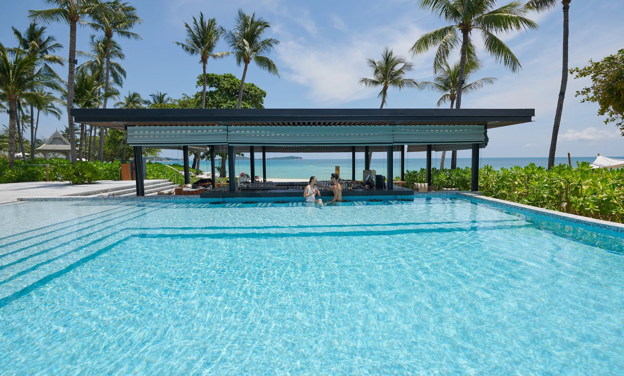 Deluxe Double room with ocean view twin beds