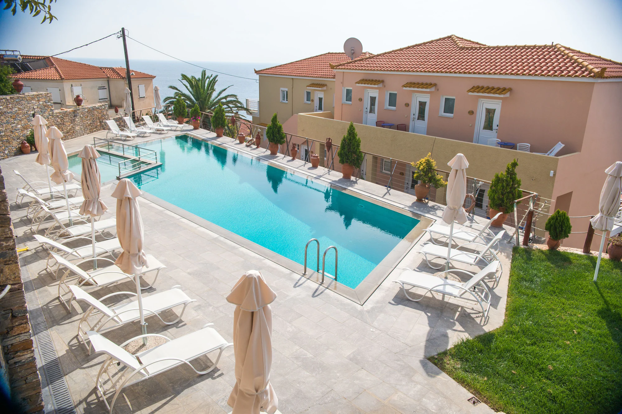 1 Bedroom Quadruple Apartment with sea view twin beds