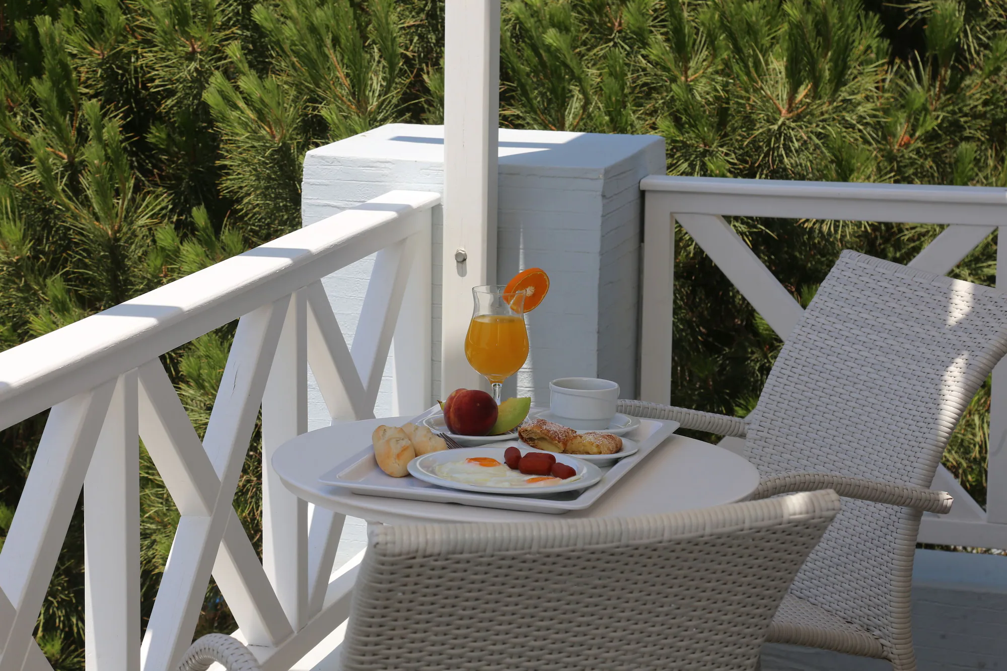 1 Bedroom Economy Double room with balcony and with garden view twin beds