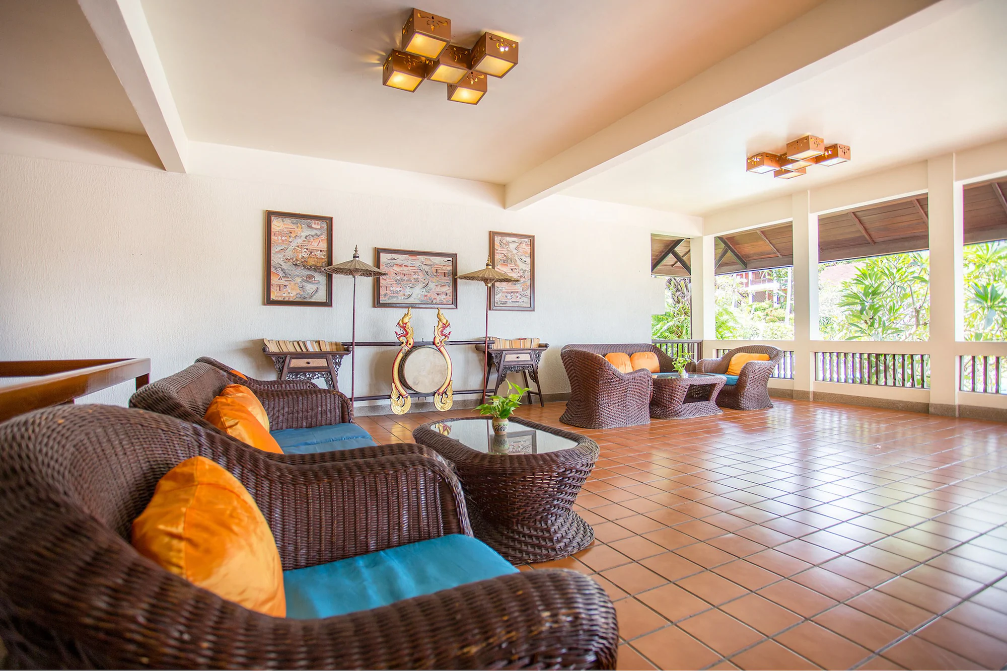 Deluxe Double room with garden view twin beds