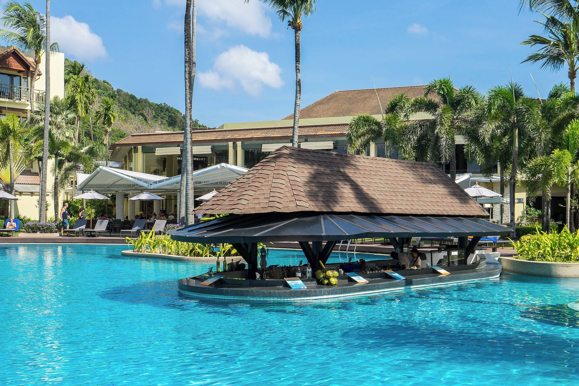 Guest Double room with pool view full double bed