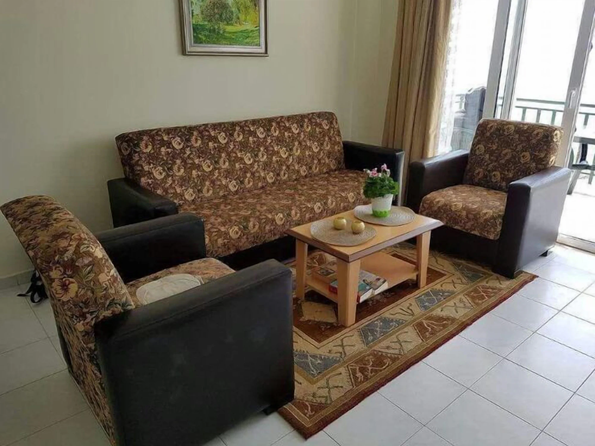 1 Bedroom Double Apartment with sea view twin beds