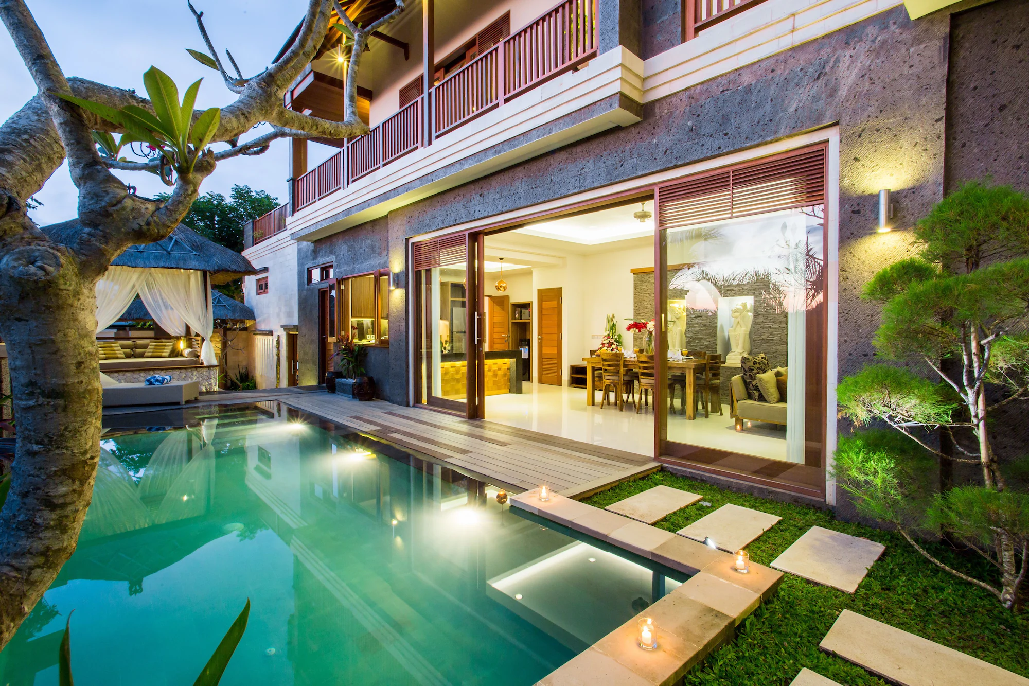 3 Bedrooms Luxury Double Villa full double bed